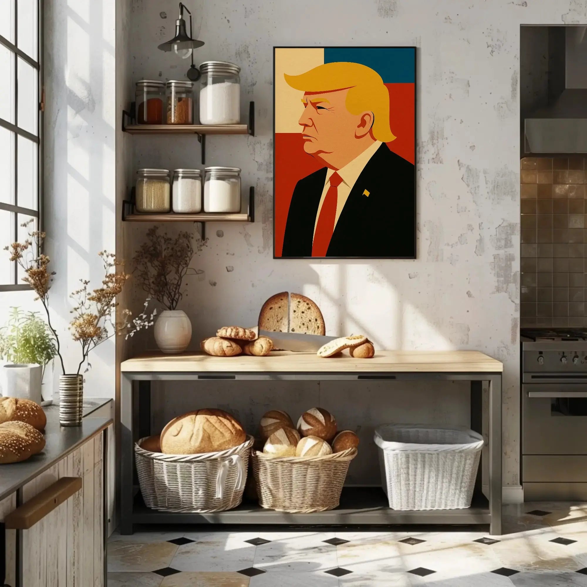 Bold Leadership Vision Pop Art Donald Trump Poster PosterGoat