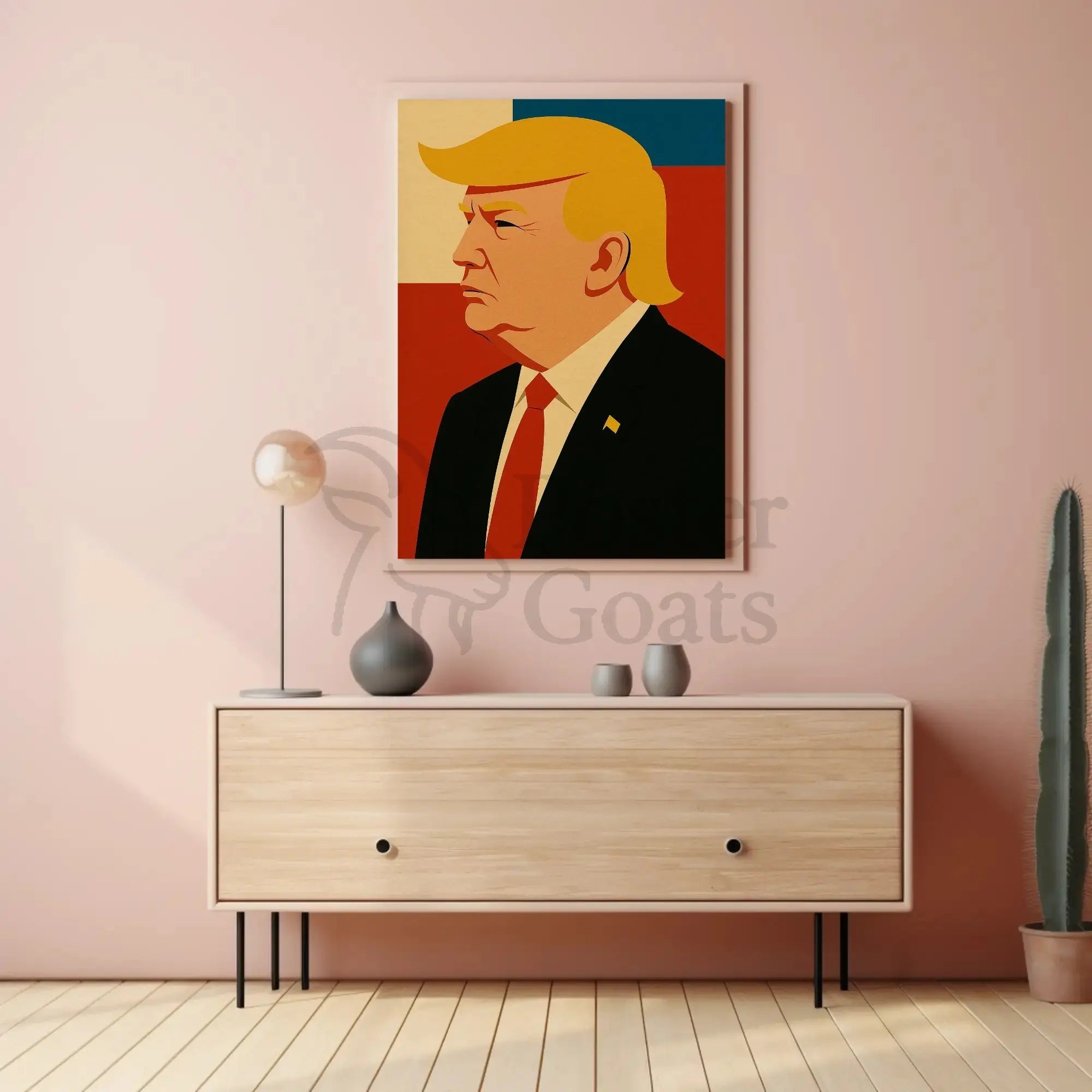 Bold Leadership Vision Pop Art Donald Trump Poster PosterGoat