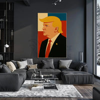 Bold Leadership Vision Pop Art Donald Trump Poster PosterGoat