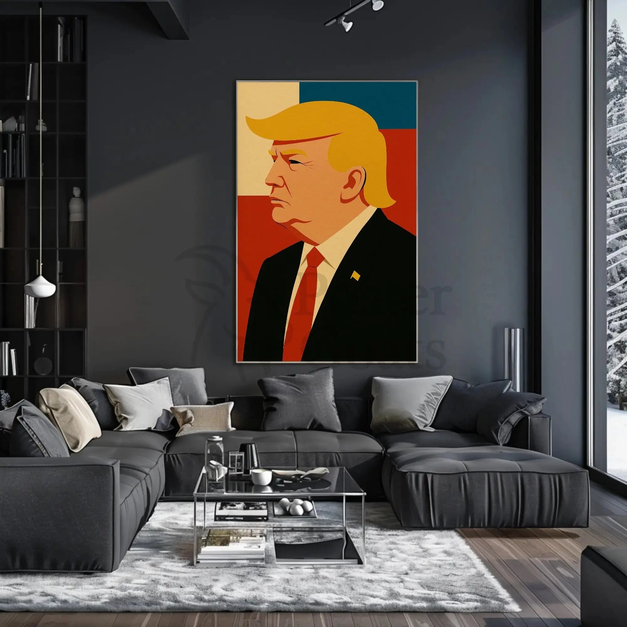 Bold Leadership Vision Pop Art Donald Trump Poster PosterGoat