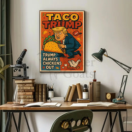 Bold Trump caricature satirical comic art political poster PosterGoat
