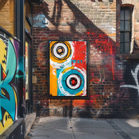 Bold Vibrant Circles Modern Abstract Art Poster PosterGoat