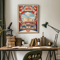 Bolshoi Theatre Architectural Artwork Cultural or Heritage Poster PosterGoat