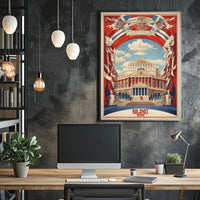 Bolshoi Theatre Architectural Artwork Cultural or Heritage Poster PosterGoat