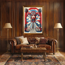 Bonampak Mayan Culture Heritage Vibrant Artistic Poster PosterGoat