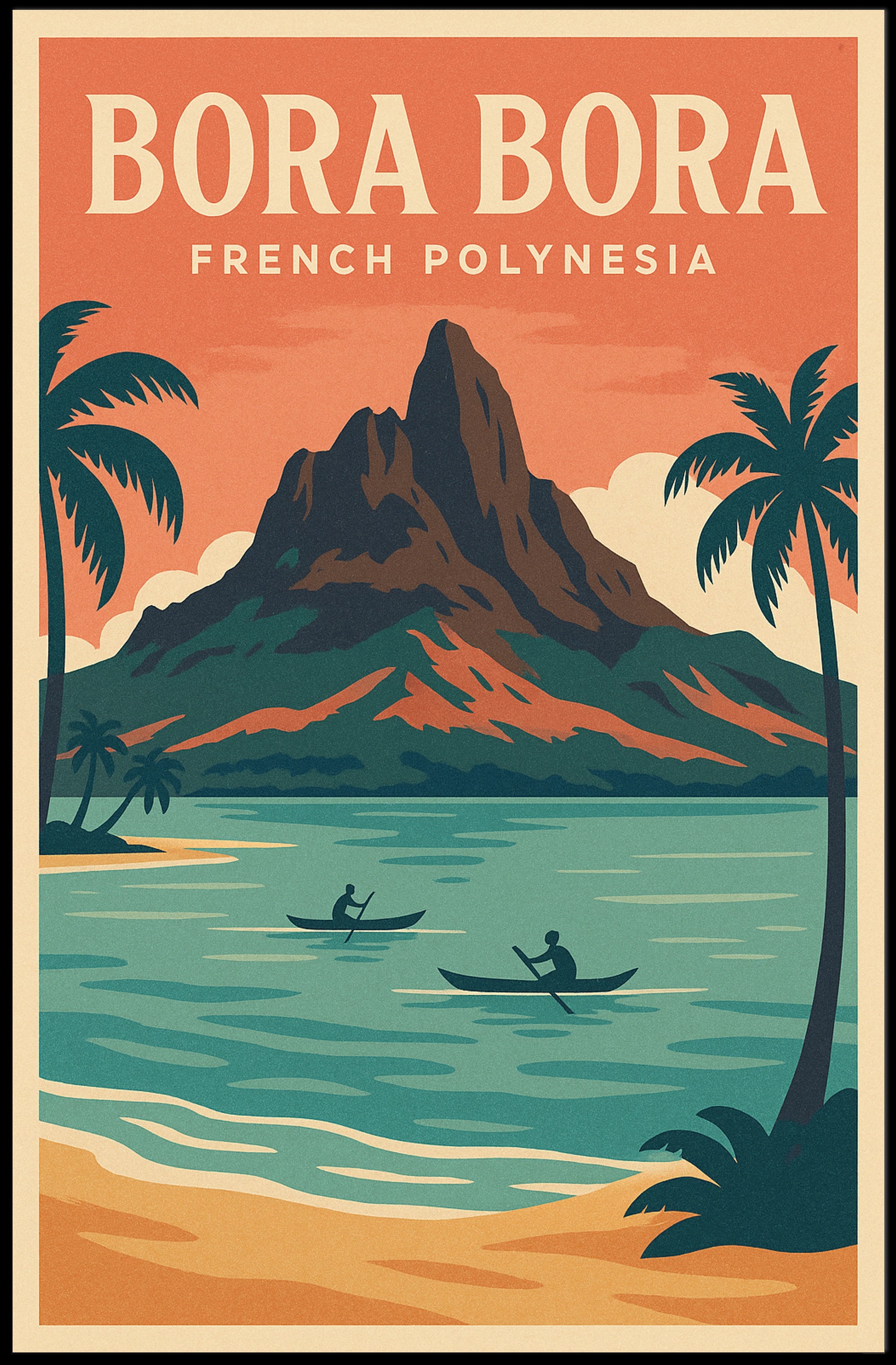 Bora Bora French Polynesia Poster PosterGoat