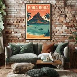 Bora Bora French Polynesia Poster PosterGoat