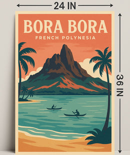 Bora Bora French Polynesia Poster PosterGoat