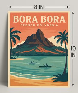 Bora Bora French Polynesia Poster PosterGoat