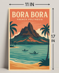 Bora Bora French Polynesia Poster PosterGoat