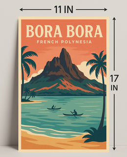 Bora Bora French Polynesia Poster PosterGoat