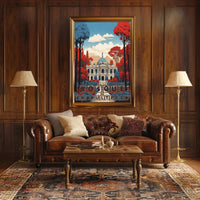 Bosque de Chapultepec Vibrant Fantasy Art Poster PosterGoat