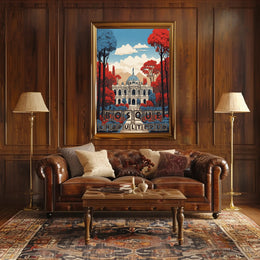 Bosque de Chapultepec Vibrant Fantasy Art Poster PosterGoat