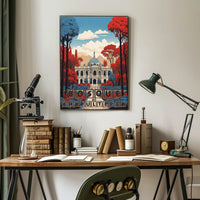 Bosque de Chapultepec Vibrant Fantasy Art Poster PosterGoat