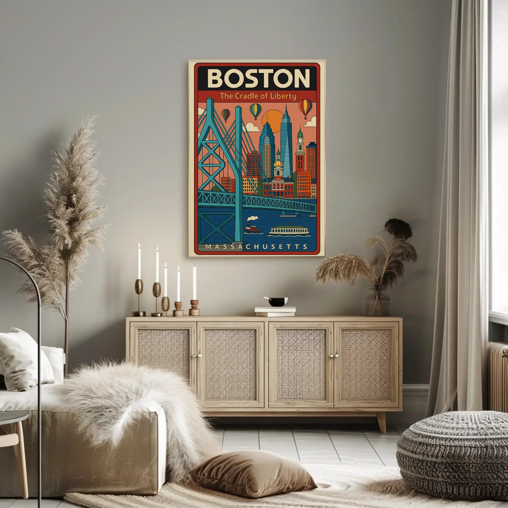 Boston Scenic Adventure Travel Poster PosterGoat