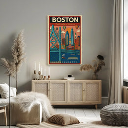 Boston Scenic Adventure Travel Poster PosterGoat