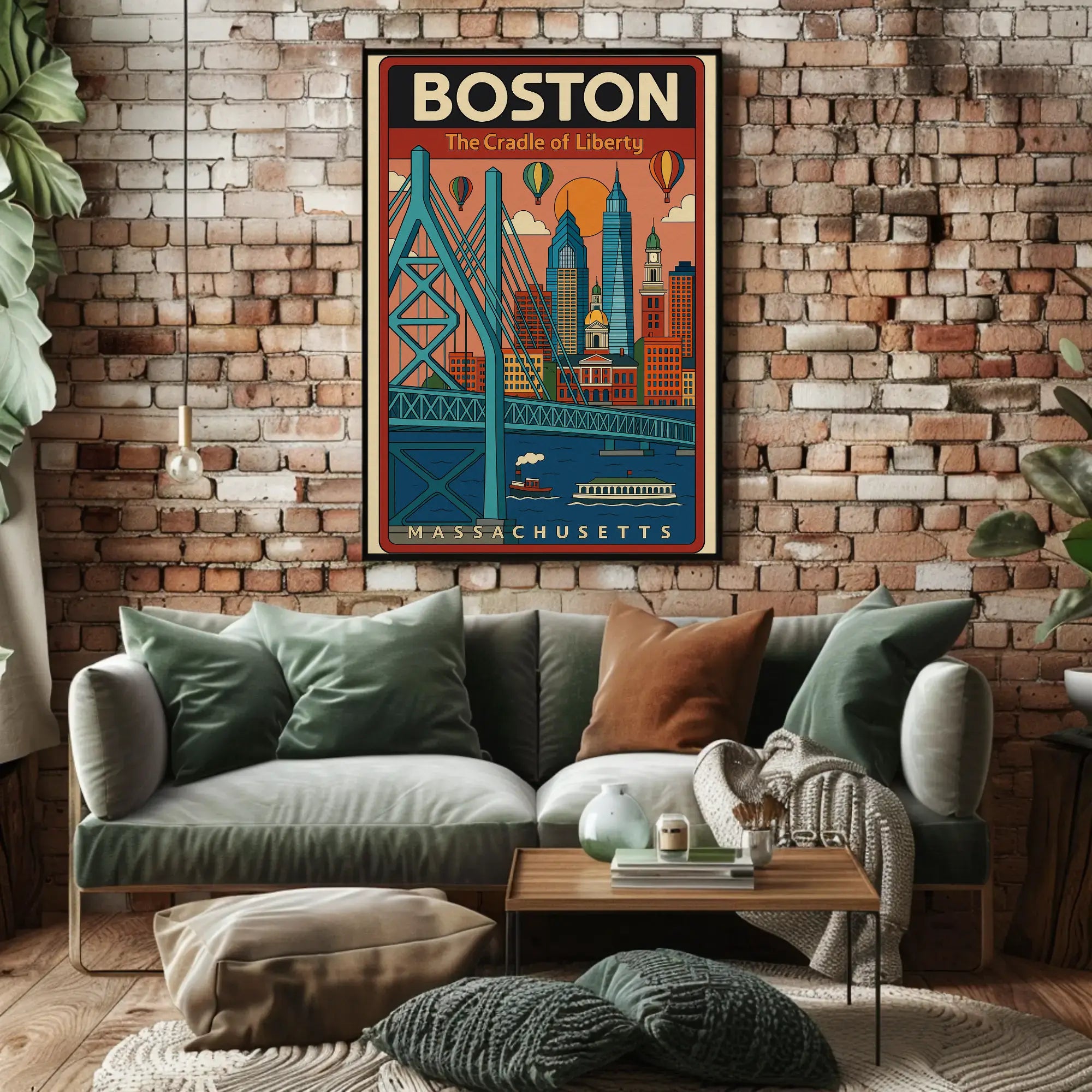 Boston Scenic Adventure Travel Poster PosterGoat