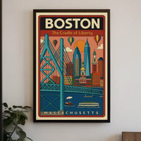 Boston Scenic Adventure Travel Poster PosterGoat