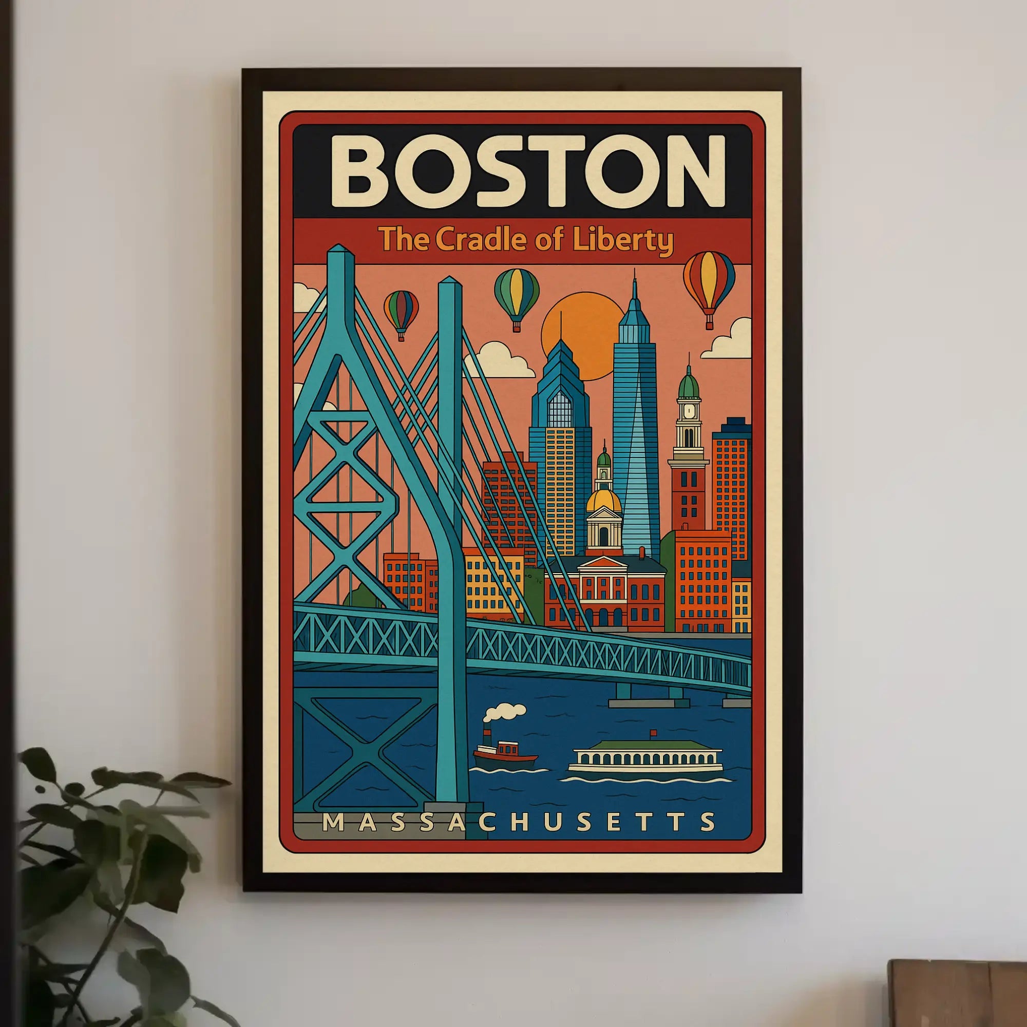 Boston Scenic Adventure Travel Poster PosterGoat