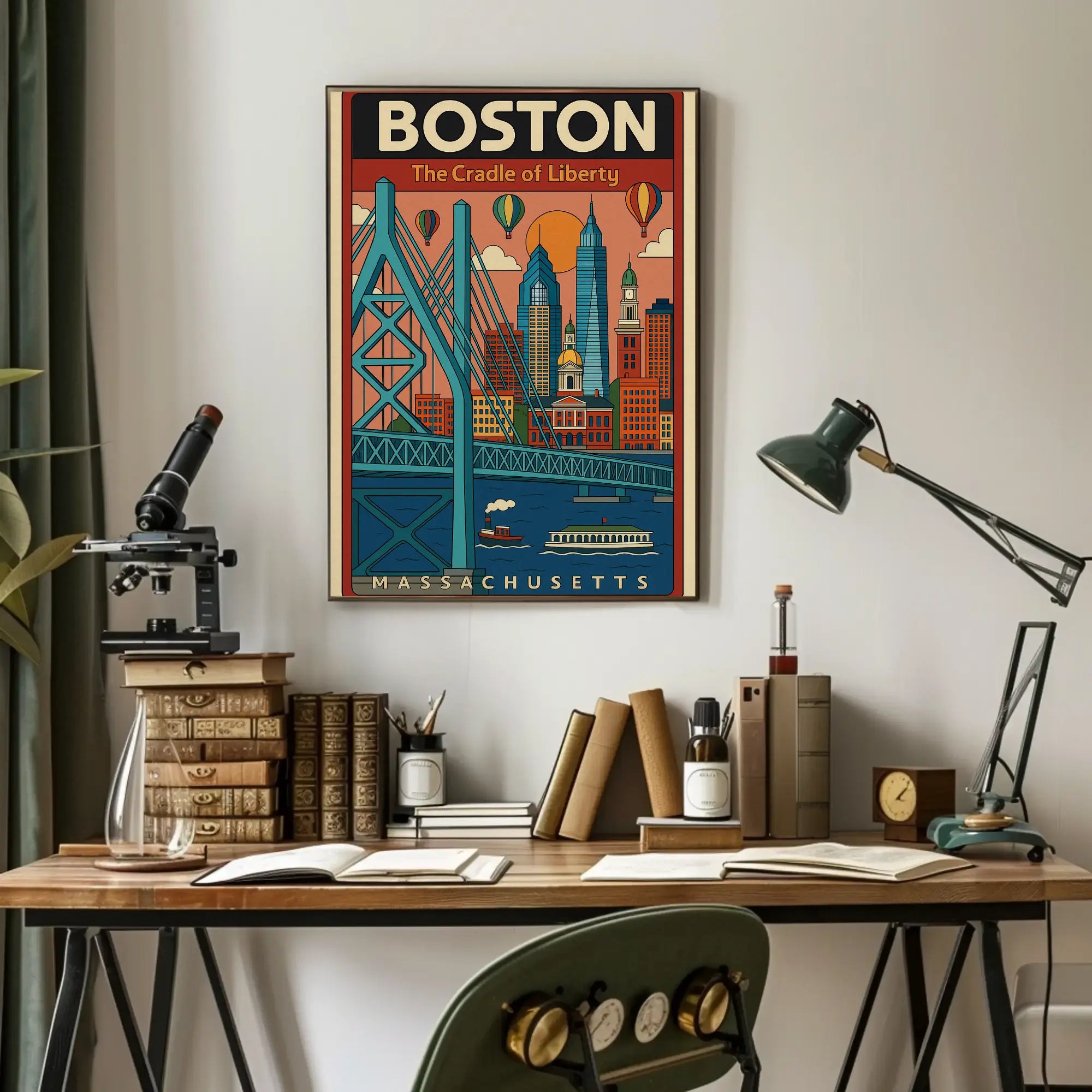 Boston Scenic Adventure Travel Poster PosterGoat