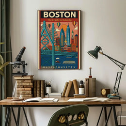 Boston Scenic Adventure Travel Poster PosterGoat