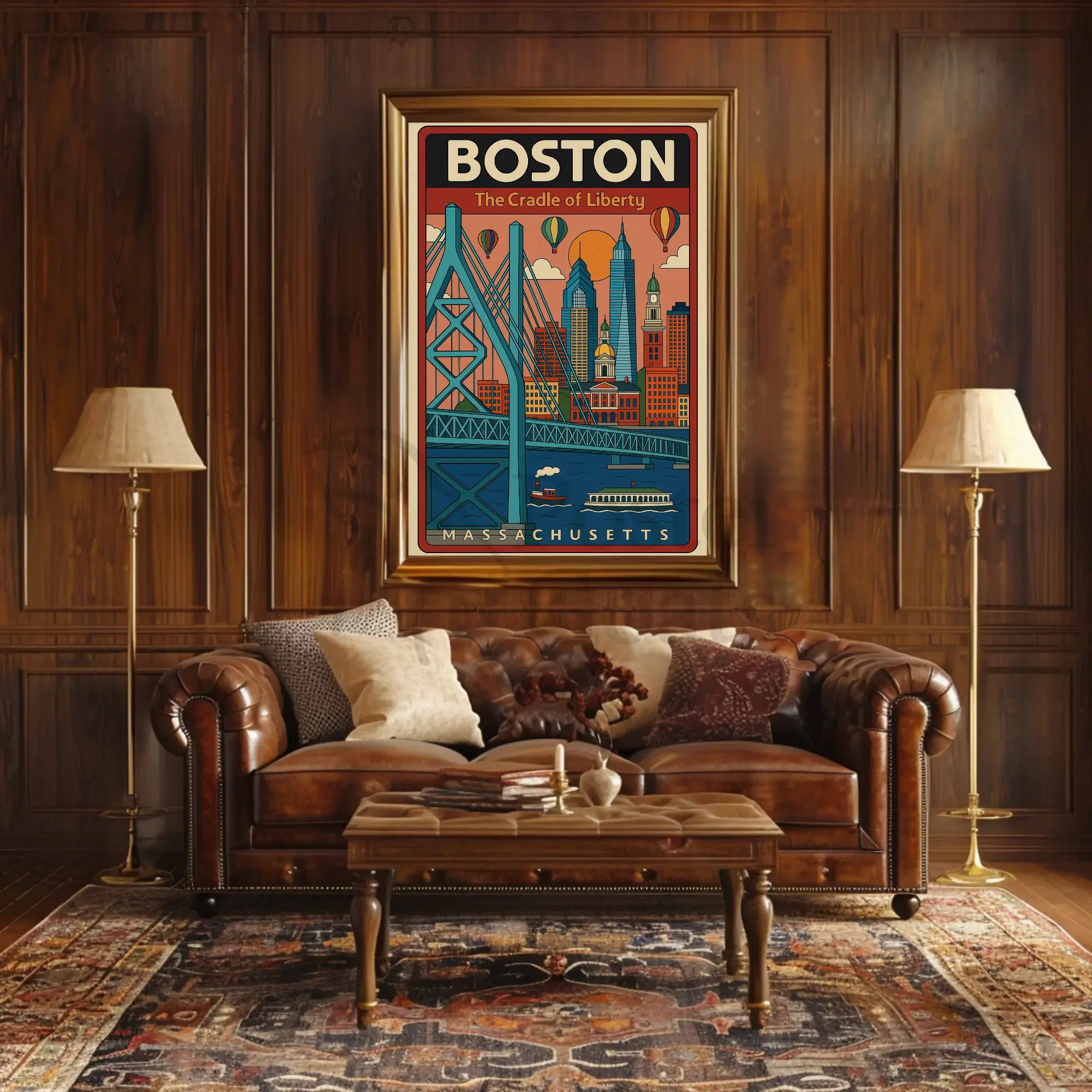 Boston Scenic Adventure Travel Poster PosterGoat