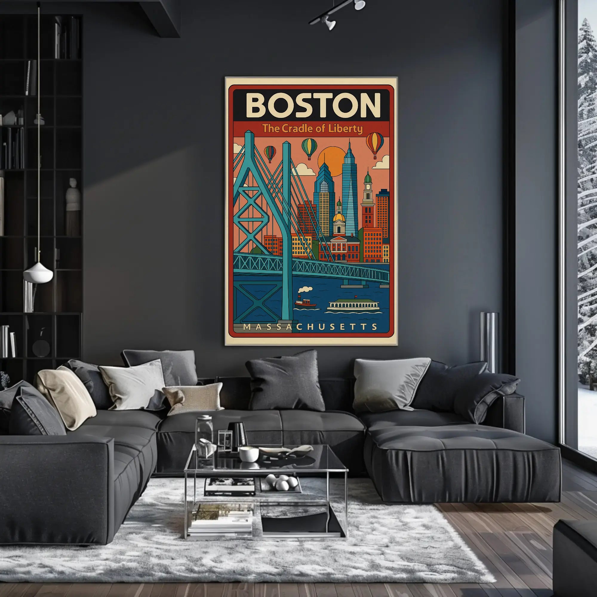 Boston Scenic Adventure Travel Poster PosterGoat