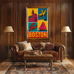 Boston's Vibrant Historical and Maritime Cultural Heritage Poster PosterGoat