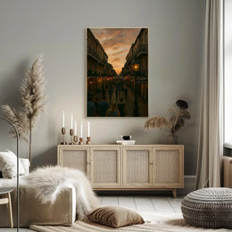 Bourbon Street Sunset New Orleans Travel Poster PosterGoat