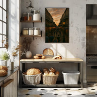 Bourbon Street Sunset New Orleans Travel Poster PosterGoat