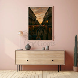 Bourbon Street Sunset New Orleans Travel Poster PosterGoat