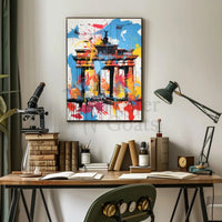 Brandenburg Gate Abstract Art Print - Abstract, Artistic, or Pop Culture Poster PosterGoat