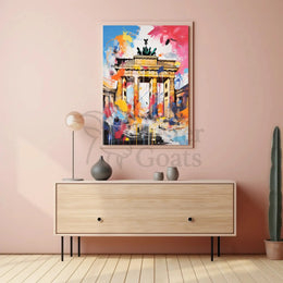 Brandenburg Gate Energetic Abstract Art Print - Artistic Poster PosterGoat