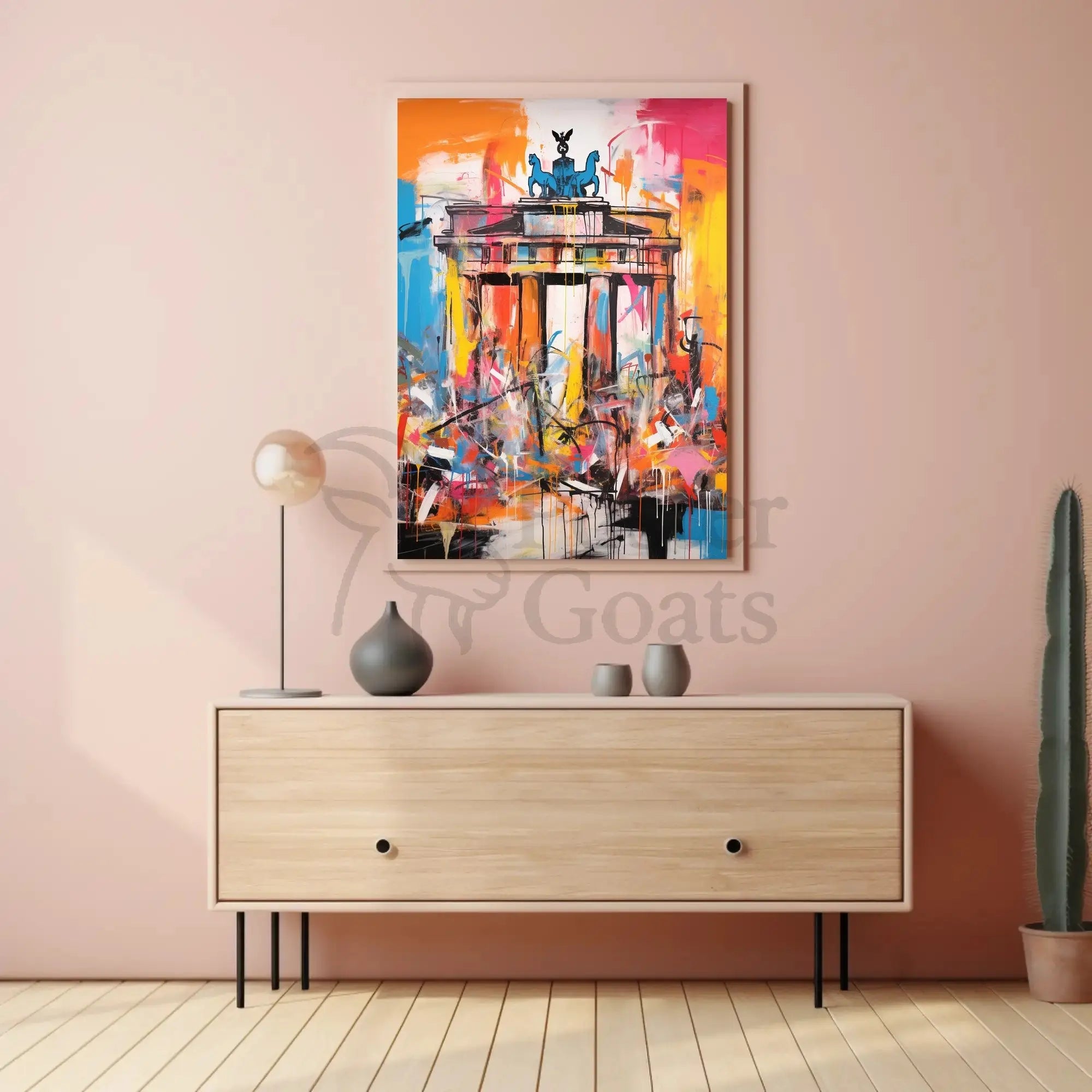 Brandenburg Gate Energy Abstract Pop Culture Poster PosterGoat
