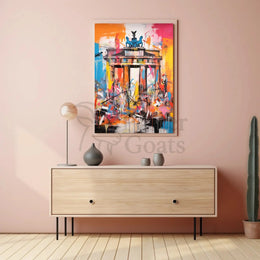 Brandenburg Gate Energy Abstract Pop Culture Poster PosterGoat