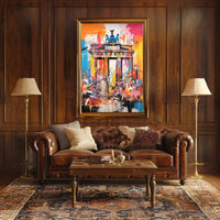 Brandenburg Gate Energy Abstract Pop Culture Poster PosterGoat