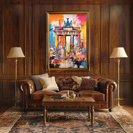 Brandenburg Gate Energy Abstract Pop Culture Poster PosterGoat