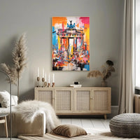 Brandenburg Gate Energy Abstract Pop Culture Poster PosterGoat