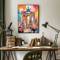 Brandenburg Gate Energy Abstract Pop Culture Poster PosterGoat
