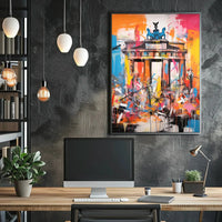 Brandenburg Gate Energy Abstract Pop Culture Poster PosterGoat