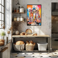 Brandenburg Gate Energy Abstract Pop Culture Poster PosterGoat