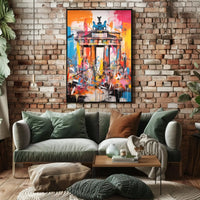 Brandenburg Gate Energy Abstract Pop Culture Poster PosterGoat