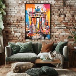 Brandenburg Gate Energy Abstract Pop Culture Poster PosterGoat