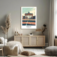 Brandenburg Gate Illustrated Travel Poster PosterGoat
