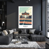 Brandenburg Gate Illustrated Travel Poster PosterGoat