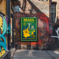 Brasil Ordem e Progresso Travel Poster PosterGoat