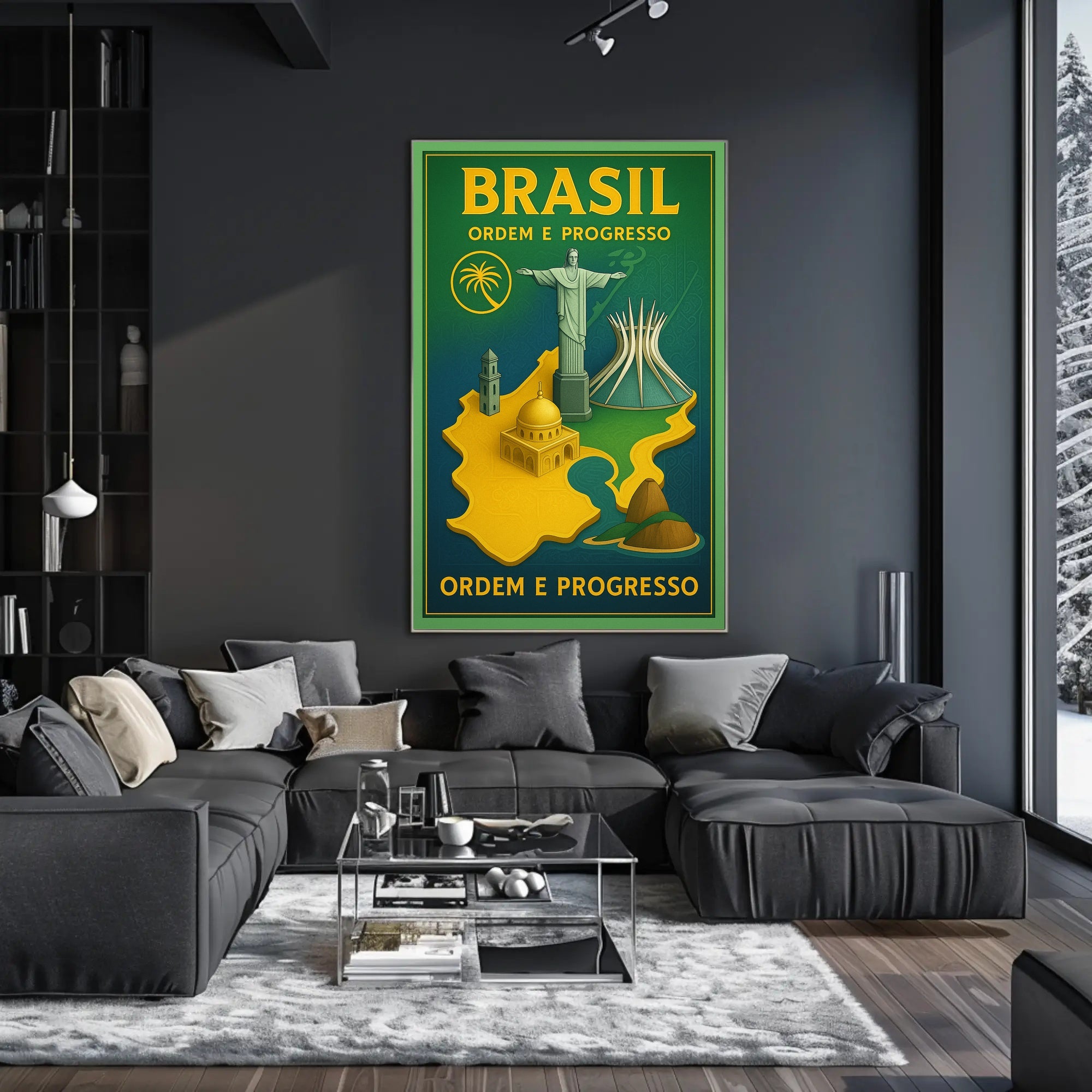 Brasil Ordem e Progresso Travel Poster PosterGoat