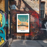 Brasília Cathedral Dreamscape Urban or Cityscape Poster PosterGoat