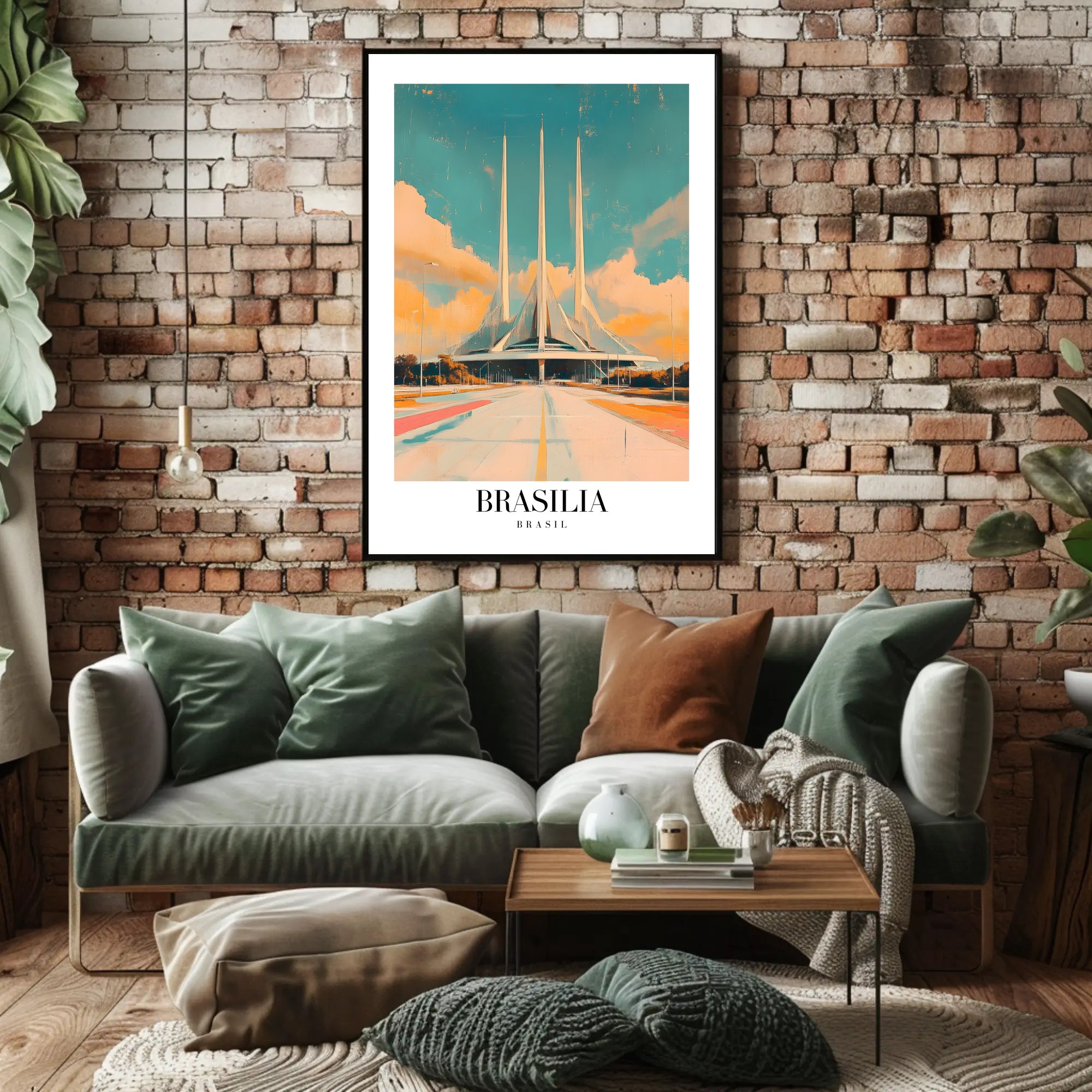 Brasília Cathedral Dreamscape Urban or Cityscape Poster PosterGoat