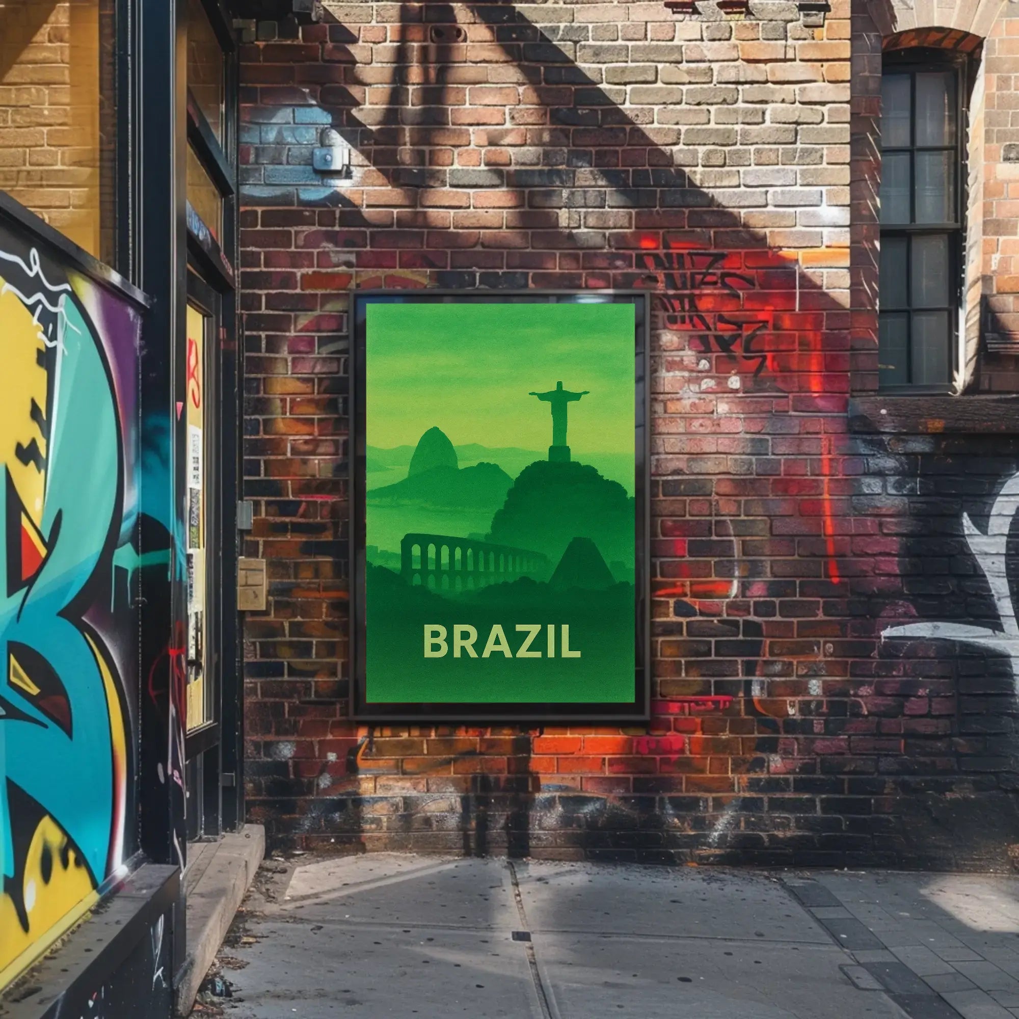 Brazilian Landmarks Serenity Travel Poster PosterGoat